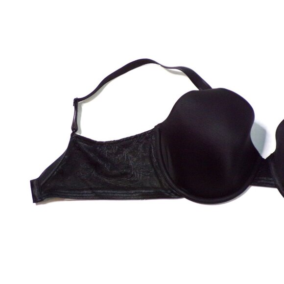 🆕WACOAL Net Effect T-Shirt Seamless Underwire Bra 36G Black #853340 - Picture 9 of 11